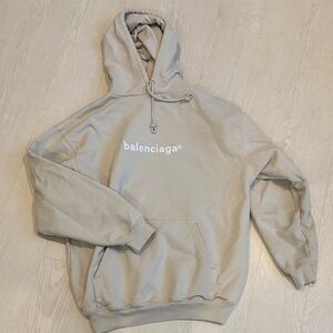 Balenciaga Light Gray Hoodie for Men